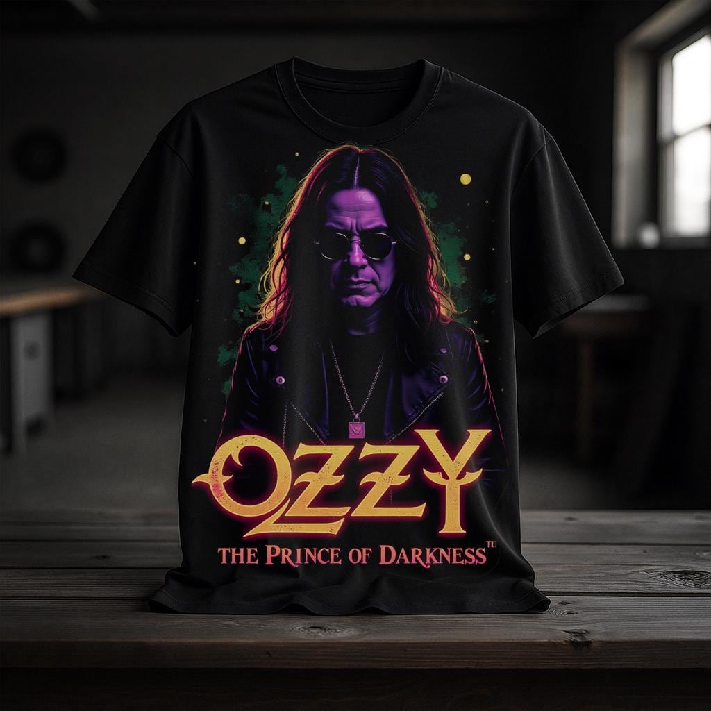 Ozzy Osbourne Digital Art | Prince of Darkness Rock Poster Design |  PNG & SVG for T-Shirts, Stickers , Wall Art
